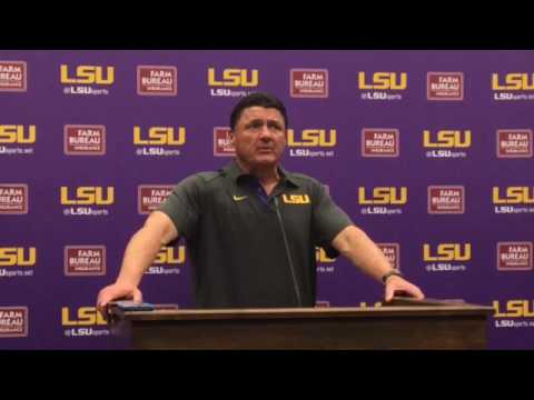 Video: Ed Orgeron Talks About LSU's Scrimmage On Saturday