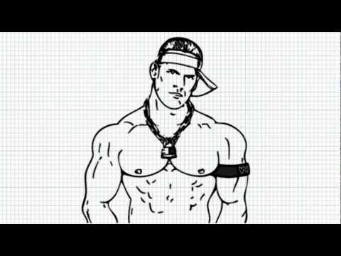 how to draw john cena