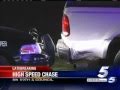 oklahoma city police and the highway patrol are able to bring an end to a chase. officers tell eyewitness news 5 the truck was stolen. erin guy reports.