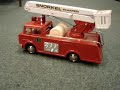 Vintage Bandai Battery Operated Fire Engine Truck Toy