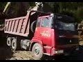The backhoes unlawfully destroy mountain range Rila in Bulga
