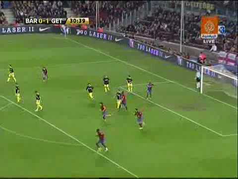 Barcelona 1 - 1 Getafe (Liga Espa&ntilde;ola 2009)