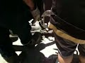 encinas corta techo de un coche(practicas bomberos)