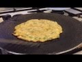 Chilla (cheela) recipe - india savory, vegetarian pancake - HD