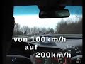 volvo s60 t5 high speed run on the autobahn