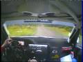 In-car med rally Co-driver Anders Wallbom läser noter Ford Escort WRC Breson SS3-1 2008