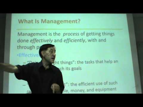 management - This is a short, 12-week introductory course in Management. Chapter 1 covers the very basics of the subject. Management, Organization, Managers, nonmanageria...