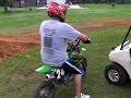 me jus playin on my track while its under construction
