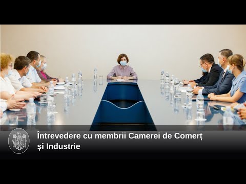 Problemele din sectorul economic, discutate de șefa statului cu membrii Camerei de Comerț și Industrie