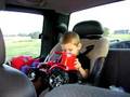 Dylan dancing in the car