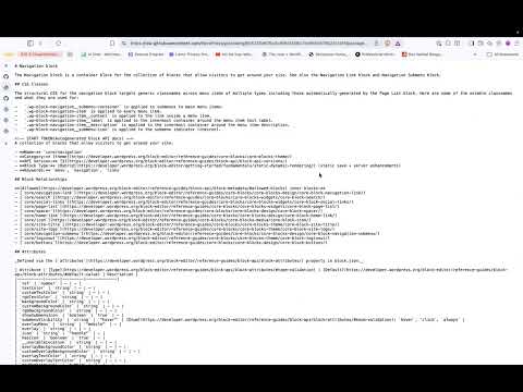 Proposal: Auto-generate Block Editor Handbook docs from block.json ...