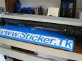 Roland pen plotter cutting a vinyl decal sticker