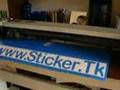 Roland pen plotter cutting a vinyl decal sticker