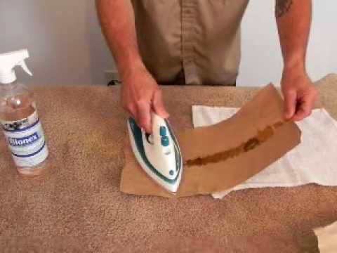 how to get wax out of clothes