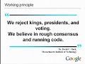 Standards, IETF and Google