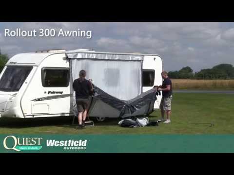 how to repair awning rail on caravan