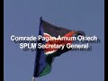 exclusive interview with the splm seceratry general