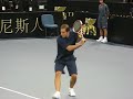 Pete サンプラス Court Practice Prior to Match （Venetian Macao）