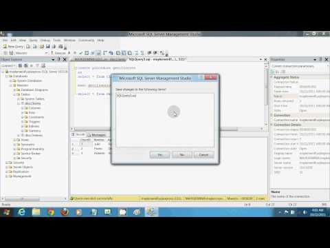 Curso Tutorial de C# en Español Capitulo 08 SQL Server management Studio Store Procedure Capitulo1