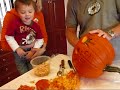 In this video, Rick (Betty's husband) carves a Halloween Jack O'Lantern, with the help of his grandson( Carter). Betty helps with cleaning the pulp off the seeds and saving them, while Chelsea (Betty's daughter) does most of the camera work, but also appears in the video. From our family to yours, HAPPY HALLOWEEN! --Betty :)
