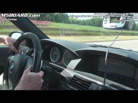 G-Power Hurricane RR BMW M5 800 HP ~260 km/h (GPS) run 290 km/ h indicated + prototype spot