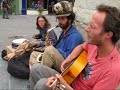 glastonbury buskers market cross Jeremy on sax philip guitar glastonbury buskers market cross Jeremy on sax philip guitar