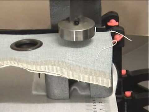 how to fit eyelets to curtains