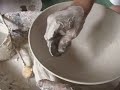 Making a porcelain bowl