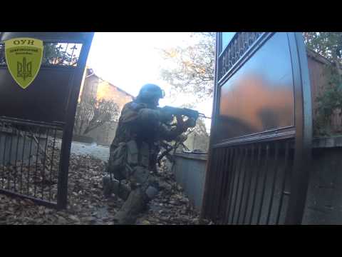 Батальон ОУН - реальный бой на передовой (видео)