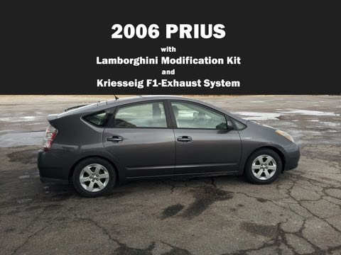 2006 Prius with Lamborghini Modification Kit and Kriesseig F1-Exhaust System
