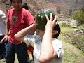campamento  juego de la sandia