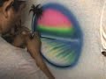 Airbrushed Beach Scene