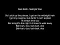 Sam Smith - Midnight train Lyrics (Amazon)
