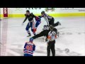 Craig Conroy vs Sam Gagner Oct 3, 2009