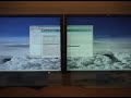 HP 2475w (R) vs NEC 2490 (L) Input Lag Test1