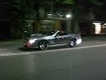passage from viale cavour in ferrara. mika hakkinen was driving the new mercedes benz slr stirling moss seen in the begining of the video. following some vintage ferrari, porsche and mercedes can be seen.