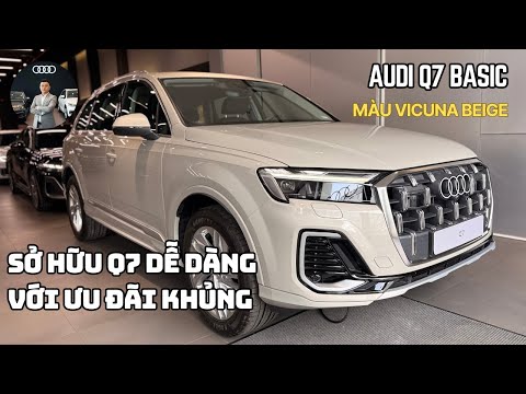 GIỚI THIỆU XE AUDI Q7 BASIC | Màu Vicuna Beige metallic (Vàng cát) | Model 2024 ưu đãi lớn #audiq7
