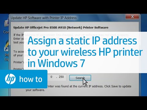 how to give a usb printer an ip address