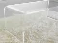 lucite acrylic waterfall coffee table- Aaron R Thomas Home