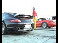 Porsche 997 Techart Turbo 630 BHP Vs. Dodge Viper Drag Race