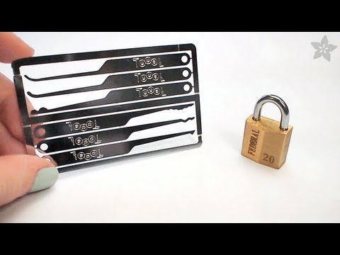 how to unlock a door with an id card