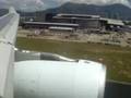 Cathay Pacific A330 landing in Hong Kong
