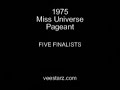 Miss Universe 1975- Finalists