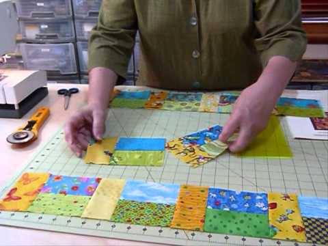 how to cut 5 inch squares for quilting
