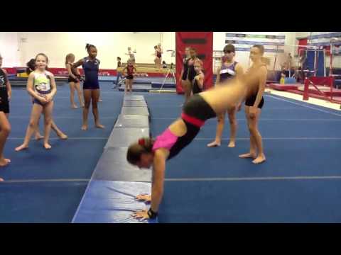 how to snap down in a back handspring