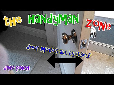 how to fix a door that swings open by it self