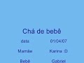 cha de bebe