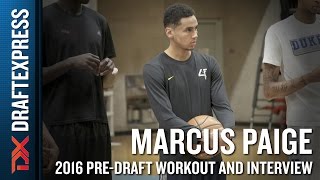 Marcus Paige 2016 NBA Pre-Draft Workout Video and Interview