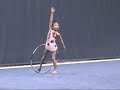 9-yr-old Elena Shinohara Hoop at US National 2009 Rhythmic Gymnastics 小学生新体操