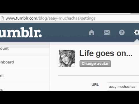 how to change username on tumblr